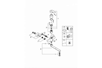 Смеситель для раковины GROHE Eurosmart 23992003 хром