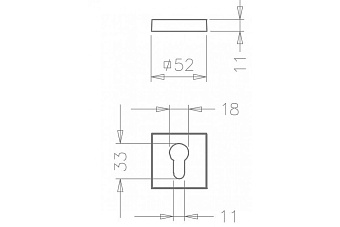 Накладка под цилиндр TUPAI 1999 Q-153 чёрный
