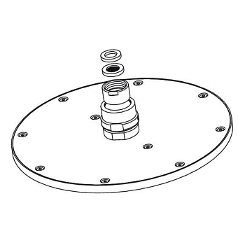 Верхний душ IDEAL STANDARD IDEALRAIN SOFT B9442AA chrome