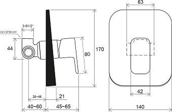 Смеситель для ванны RAVAK 10° X070135 хром