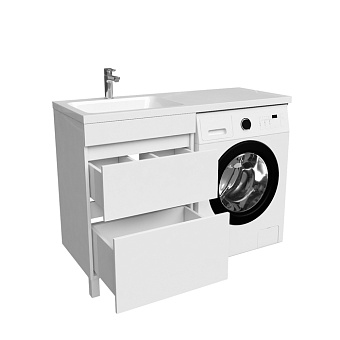 Тумба с раковиной IDDIS Optima Home OPH12LBi95K 48х120х89см