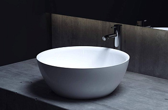 Раковина накладная SALINI GLORIA 1102210MRF S-Stone матовая 42,5х42,5см
