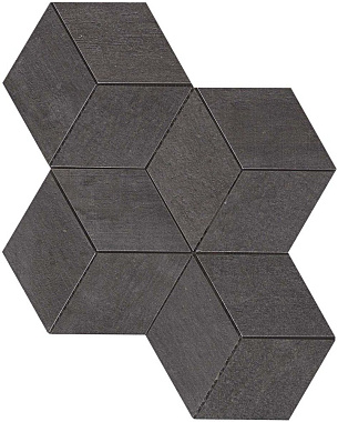 Керамическая мозаика Atlas Concord Италия Mark AM2P Graphite Mosaico Esagono 30х35см 0,42кв.м.