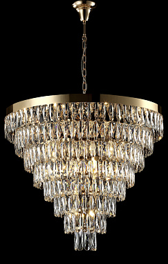 Люстра подвесная CRYSTAL LUX ABIGAIL ABIGAIL SP22 D820 GOLD/TRANSPARENT 1320Вт 22 лампочек E14