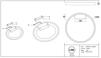 Светильник потолочный Maytoni Rim MOD058CL-L25BS3K 25Вт LED