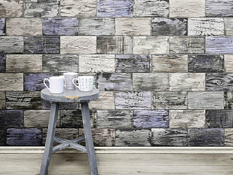 Настенная плитка MAINZU Legno PT02402 Blanco 20х10см 1кв.м. матовая