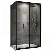 Угловое ограждение Abber Sonnenstrand AG07090B-S100B 195х100см стекло прозрачное