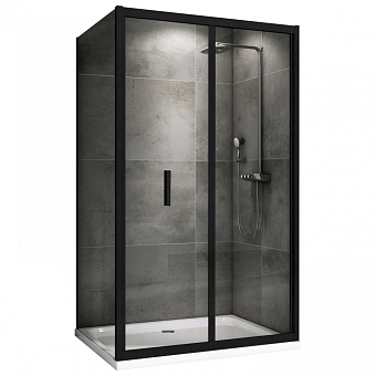 Угловое ограждение Abber Sonnenstrand AG07090B-S100B 195х100см стекло прозрачное