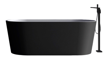 Ванна акриловая Abber AB9209MB 170х80см отдельностоящая