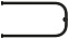 Полотенцесушитель СУНЕРЖА П-образный 31-4003-3265 чёрный матовый