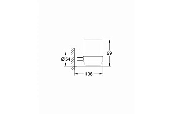 Стакан в ванную GROHE ESSENTIALS 40447DC1 хром