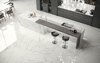 Лаппатированный керамогранит Atlas Concord Италия Marvel ADPV Calacatta Extra Lappato 75х75см 1,125кв.м.