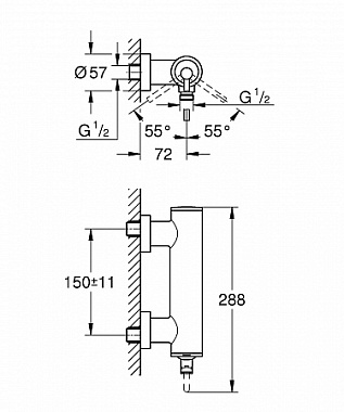 Смеситель для душа GROHE Atrio New 32650AL3 хром