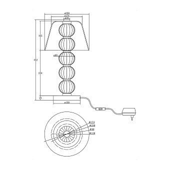 Настольная лампа Maytoni Amulet MOD555TL-L9CH5K 9Вт LED