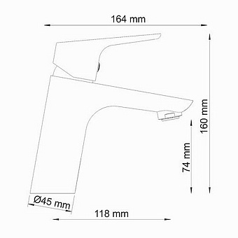 Смеситель для раковины WASSERKRAFT Lippe 4503 хром