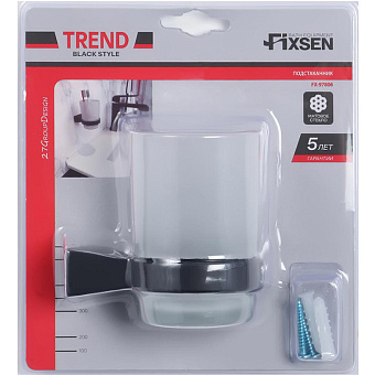 Стакан в ванную FIXSEN Trend FX-97806 чёрный
