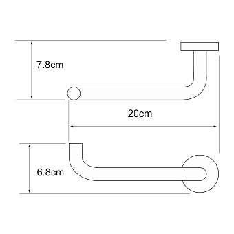 Держатель туалетной бумаги WASSERKRAFT Rhein K-6200 K-6296 хром