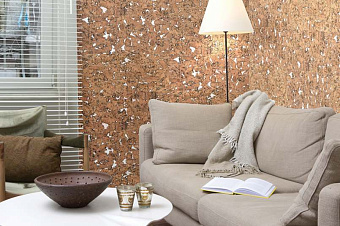 Настенная пробка CORKSTYLE WALL DESIGN Monte White MONTE WHITE 600х300х3мм 1,98кв.м