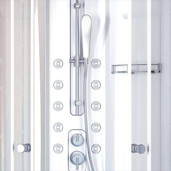 Душевая кабина RADOMIR Паола 1-00-6-0-0-0570 93х93х198см стекло прозрачное