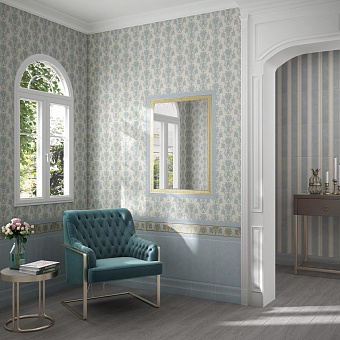 Бордюр KERAMA MARAZZI Борромео AD\A576\6402 бежевый 7,7х25см 0,019кв.м.