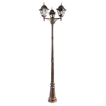 Светильник ландшафтный Arte Lamp BERLIN A1017PA-3BN 75Вт IP44 E27 золотой/чёрный