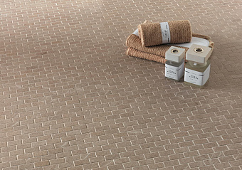 Керамическая мозаика Atlas Concord Италия MARVEL STONE AS4N Clauzetto White Mosaico Burattato 29,8х29,8см 0,54кв.м.