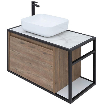 Тумба под раковину подвесная AQUANET Nova Lite Loft 261658 44х75х51,8см