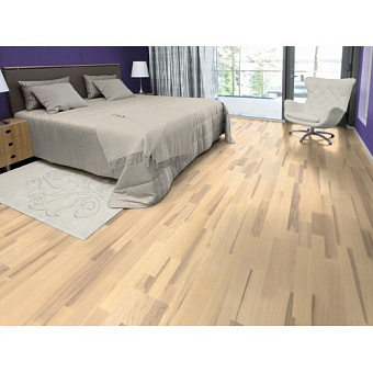 Паркетная доска KARELIA Polar Collection ясень VANILLA MATT 30311181A4001111 2266х188х14мм 3,41кв.м 3-полосная