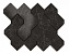 Керамическая мозаика Atlas Concord Италия MARVEL STONE AS4B Nero Marquina Mosaico Esagono 3D 35,3х28,2см 0,6кв.м.