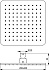 Верхний душ IDEAL STANDARD IDEALRAIN CUBE B0024AA хром