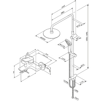 Набор смесителей AM-PM X-Joy F42885A14 чёрный