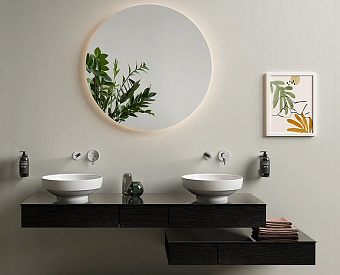 Столешница VITRA Origin 65761 Стекло 48х120,5см чёрный