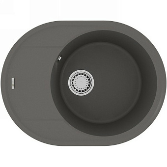 Мойка кухонная LEMARK LACHA 620 9910053 47х62см серый шелк