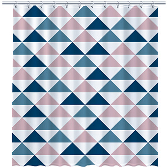 Шторка для ванной FIXSEN Simple FX-1504 200х180см разноцветный