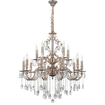 Люстра подвесная Lucia Tucci BARLETTA 1730.15 coffe gold 900Вт 15 лампочек E14