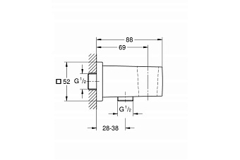 Шланговое подключение GROHE 26370DC0
