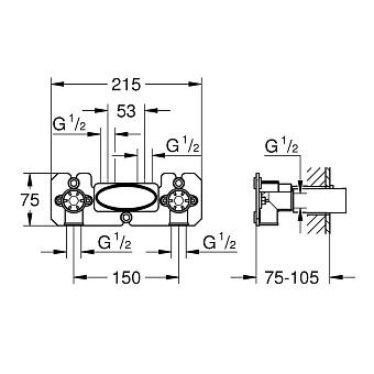 Внутренняя часть смесителя GROHE Grohtherm 26449000