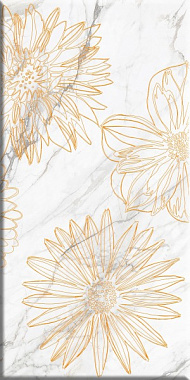 Декор BERYOZA CERAMICA Briere 593278 1 белый 30х60см 0,9кв.м.