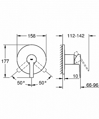 Смеситель для душа GROHE Lineare New 24063001 хром