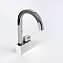 Смеситель для кухни WASSERKRAFT Aller 1067W поворотный излив белый/хром