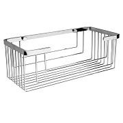 Полка в ванную прямоугольная WASSERKRAFT K-711 1-ярусная 13,3х27,5см хром