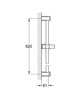 Штанга для душа GROHE 27519000 хром