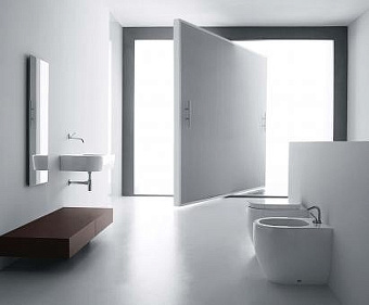 Биде напольное Kerasan Flo 312201*1