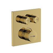 Смеситель для ванны WASSERKRAFT Sauer 7100 7148 Thermo золотой