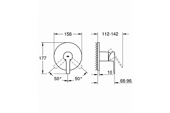 Внешняя часть смесителя GROHE 24063DC1