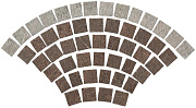 Керамическая мозаика Atlas Concord Италия Dolmen Pro A02W Cenere-Rosso Coda di Pavone Grip 53,2х102,8см 1,077кв.м.