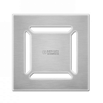 Душевой трап BERGES 090158 100х100 36,7х23,5см горизонтальный сток