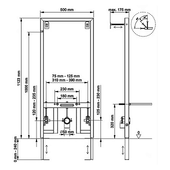 Инсталляция для биде BERGES NOVUM 049213