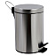 Мусорное ведро WASSERKRAFT K-665 хром 5л с педалью
