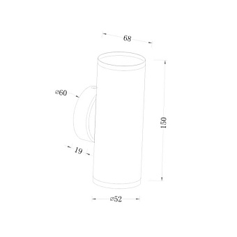 Светильник настенный Maytoni FOCUS S C068WL-02W 10Вт GU10